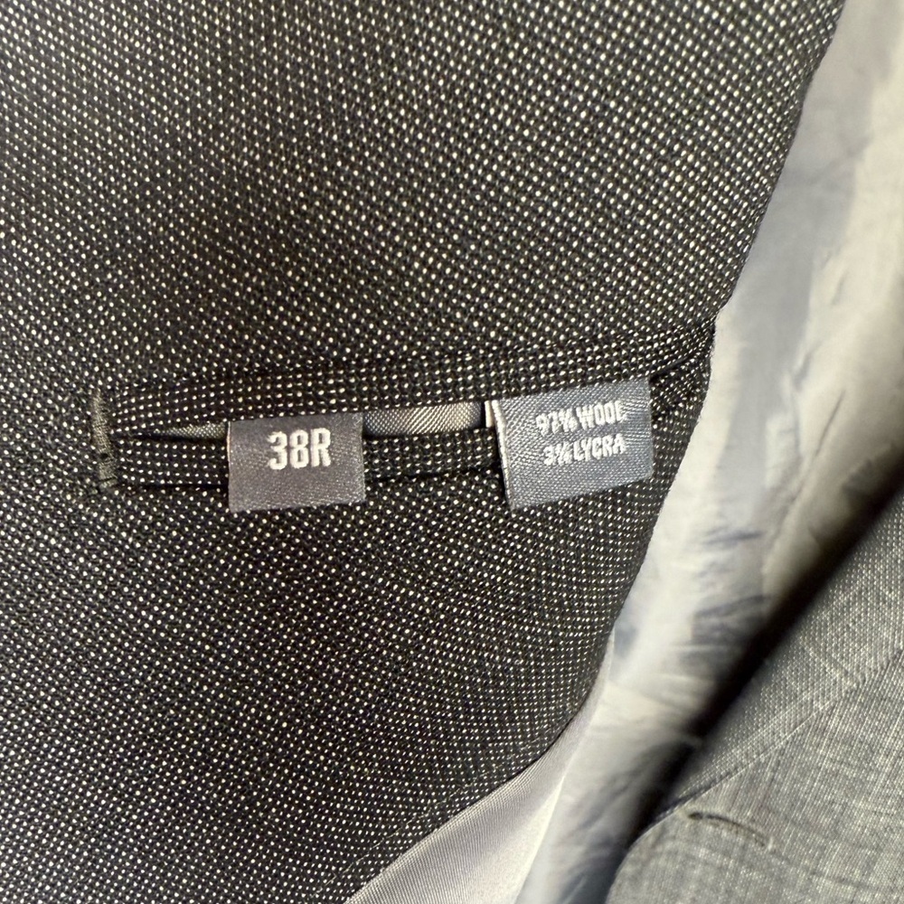 Bonobos Men's Jetsetter Wool Blazer Gray Size 38R Professional Tailored Stretch - Picture 15 of 16